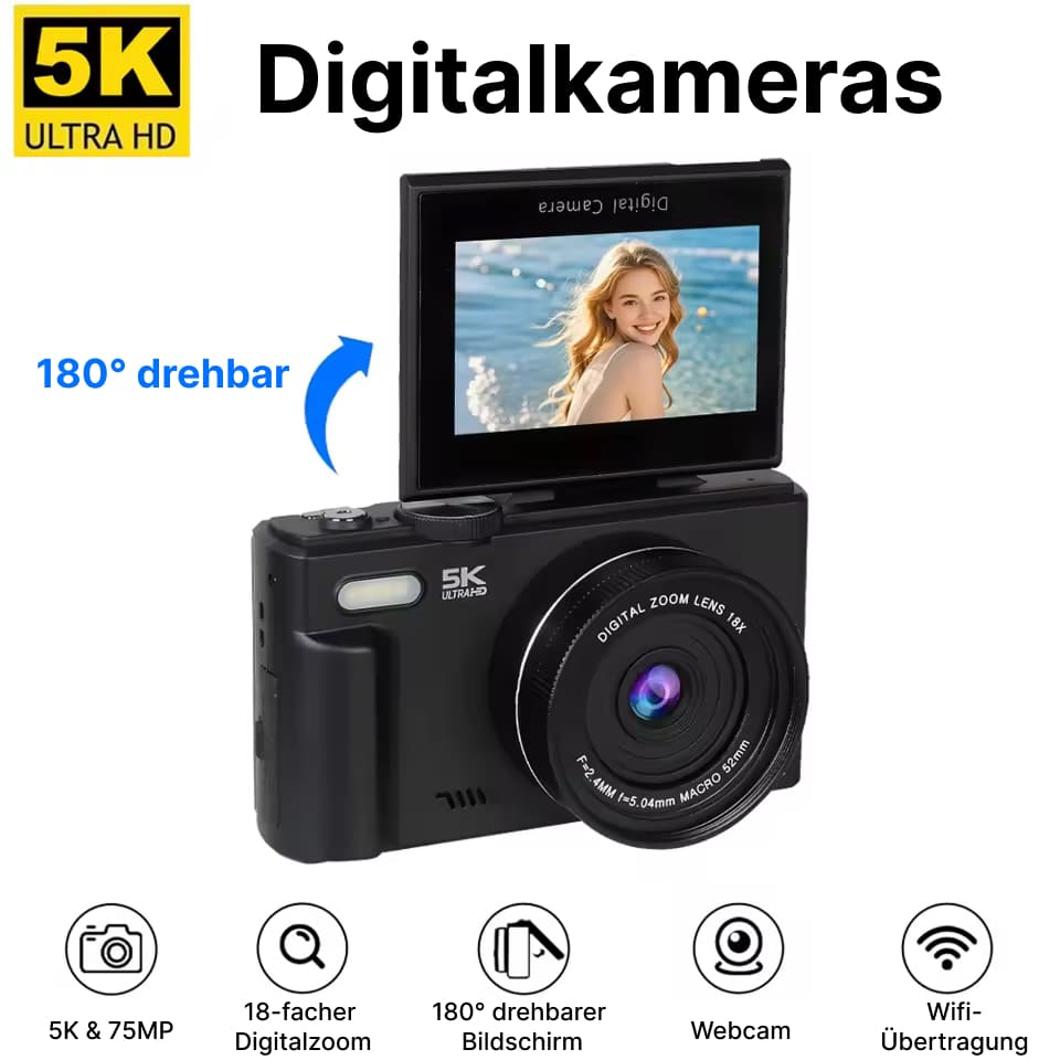  Fotyraz Digitalkamera 5k