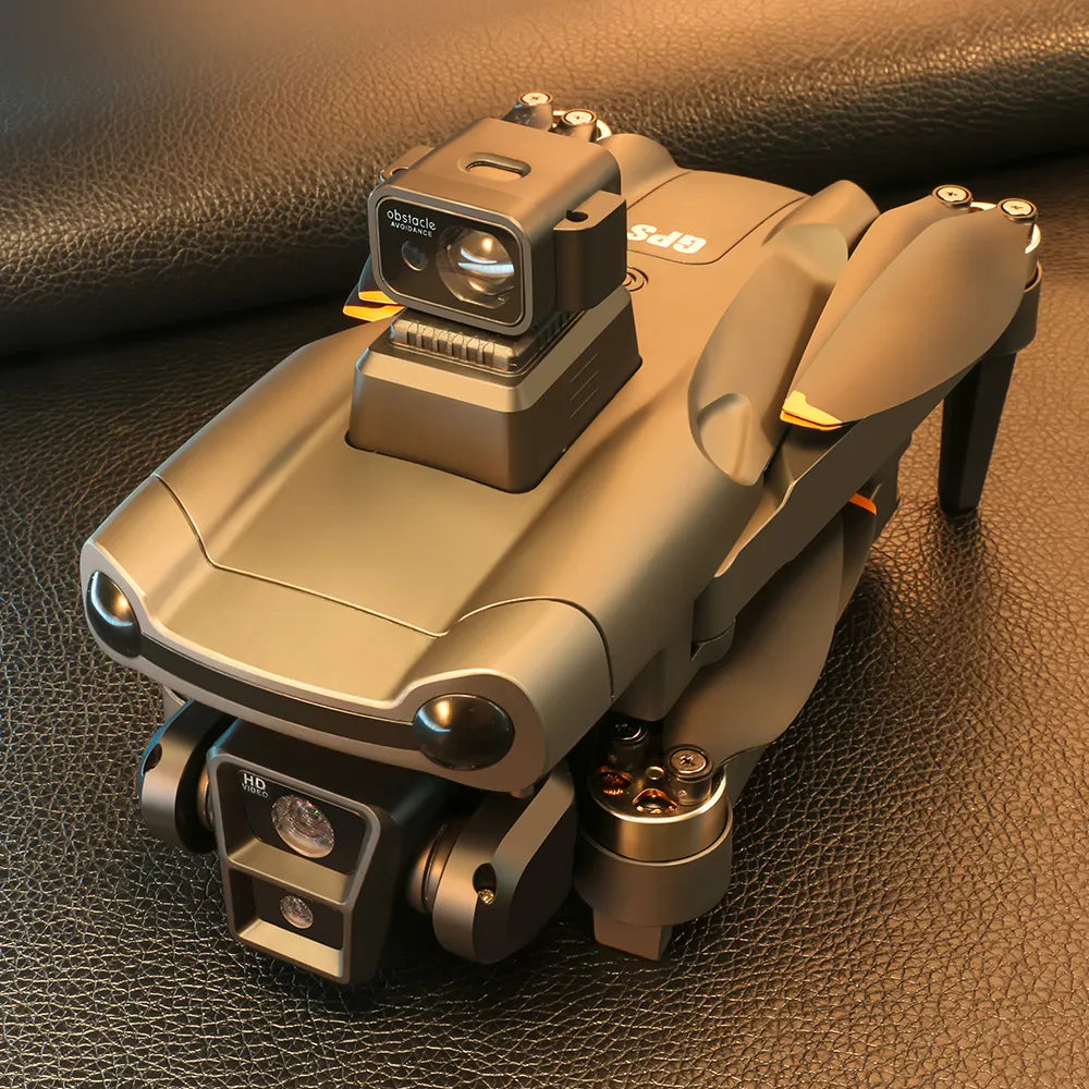 Kleine Skyrovas Air+ Drohne mit Kamera auf strukturierter Oberfläche