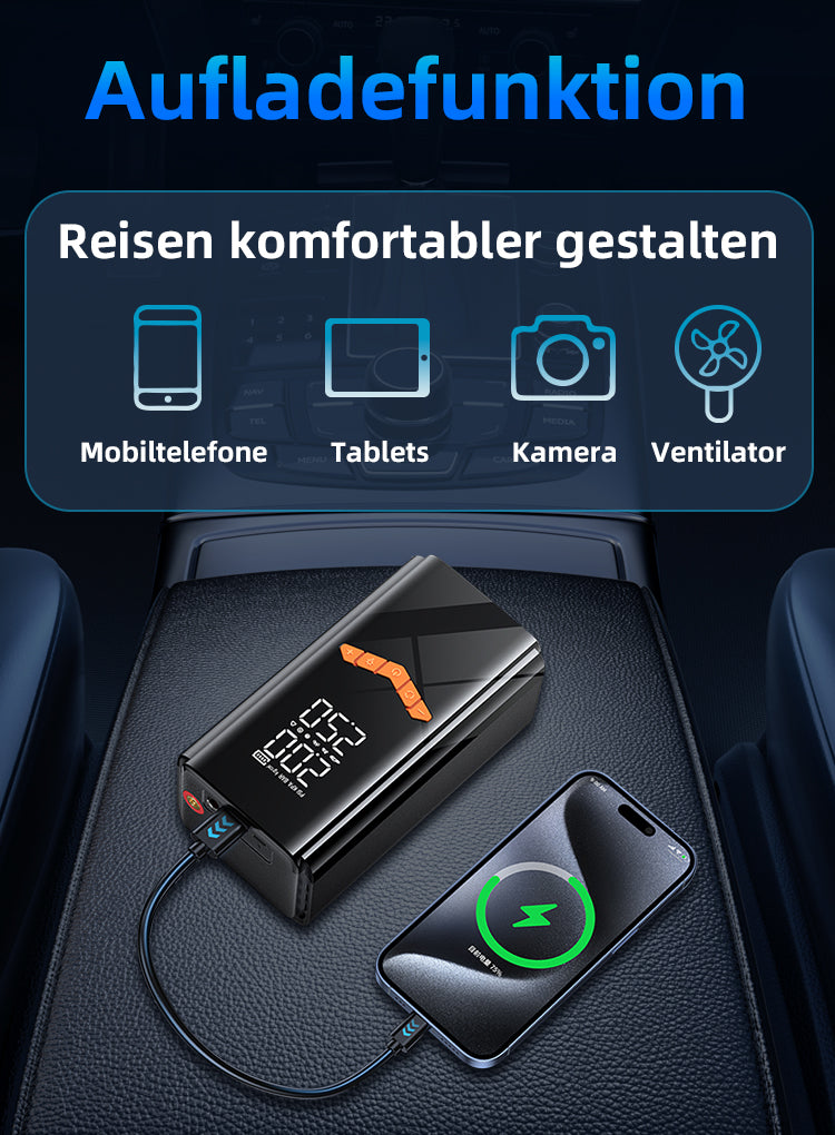 LynorHome 2-in-1-Starthilfe Powerbank