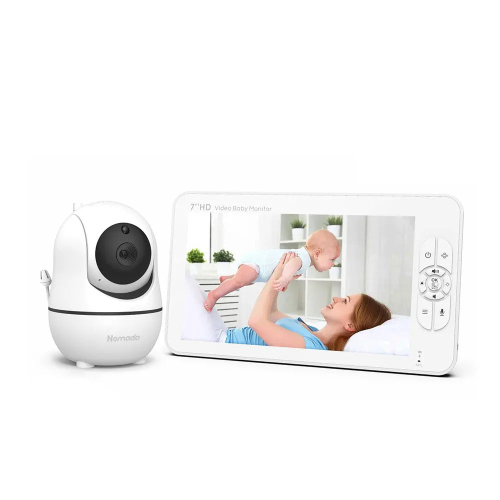 LynorHome Babyphone mit Kamera mit 7-Zoll-HD-Display – Babykamera mit großem Bildschirm, Nachtsicht und Zwei-Wege-Audio

