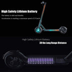 LynorHome Elektroroller mit Hochsicherheits-Lithiumbatterie-Funktionen vor schwarzem Hintergrund