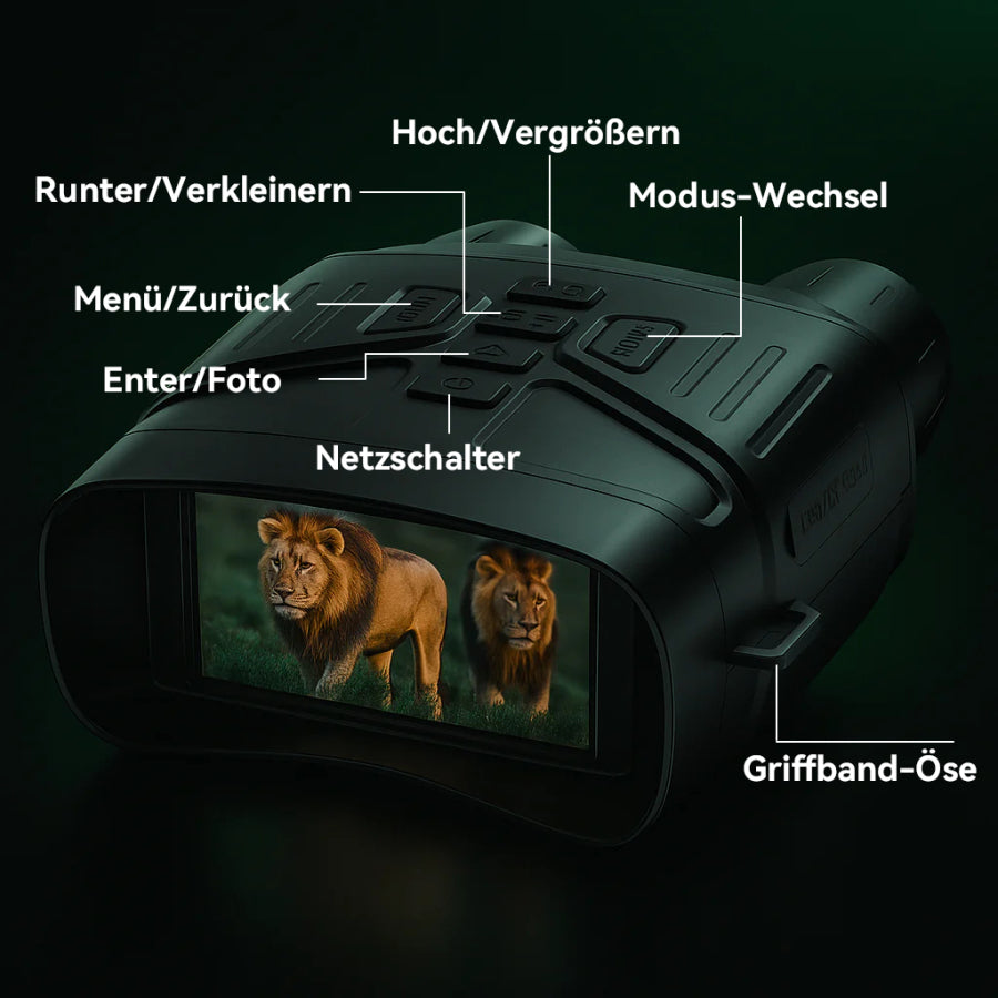LynorHome N4 Nachtsichtgerät Tastenfunktionen
