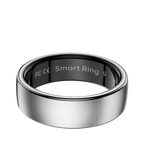 Smart SofiRing S10 mit Metallband und schwarzem Innenring auf weißem Hintergrund
