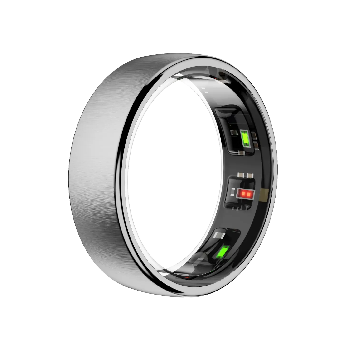 SofiRing S10 mit Digitaldisplay auf weißem Hintergrund