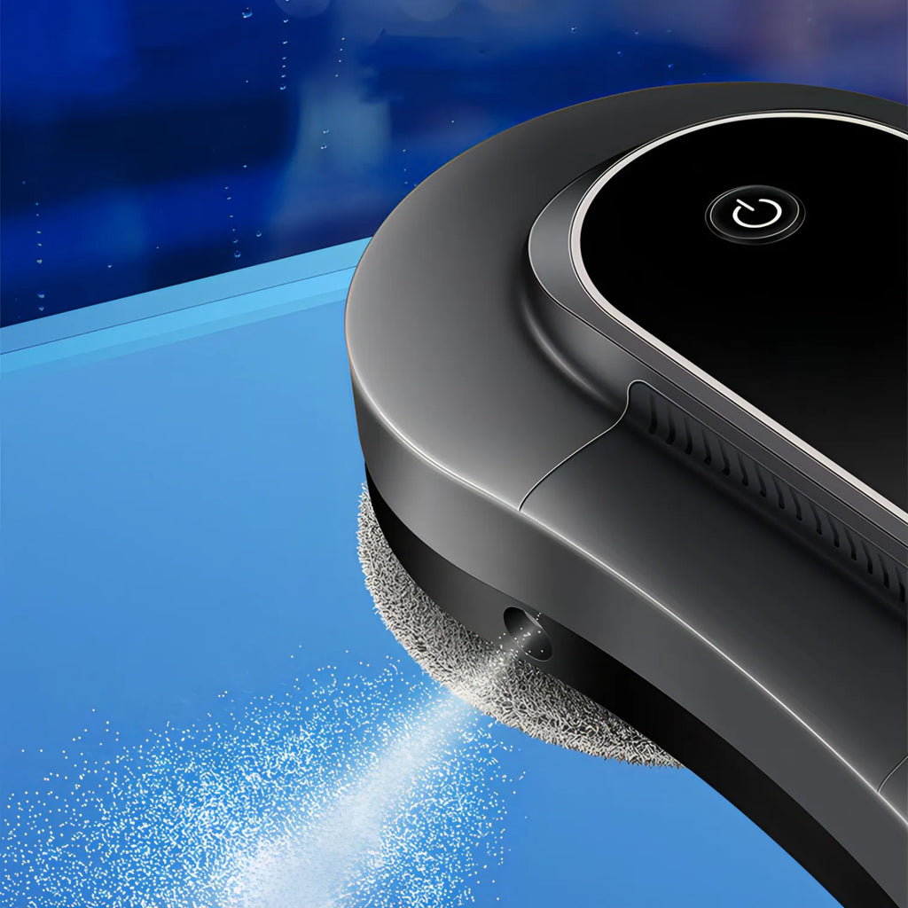 Swevix Fensterputzroboter sprüht Wasser