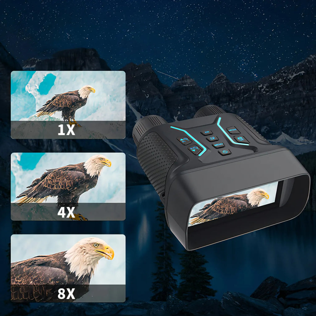 Swevix Nachtsichtgerät Mit 8-fachem Digitalzoom, um entfernte Objekte klar zu vergrößern für genaue Beobachtung.