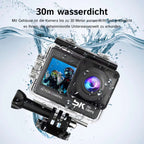 ZinoxCam mit Wasserdichtigkeitsfunktion vor wasserbasiertem Hintergrund